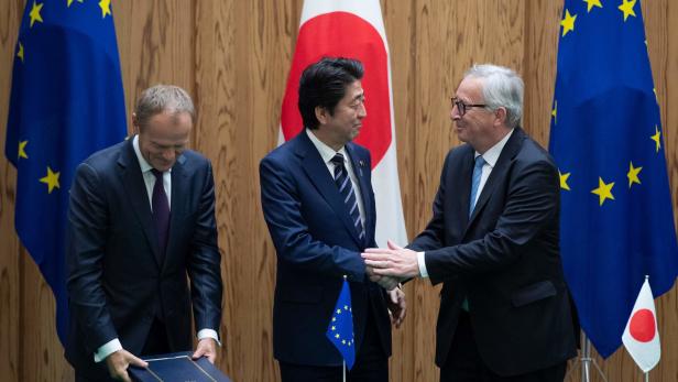 Signal an Trump: EU und Japan unterzeichneten JEFTA