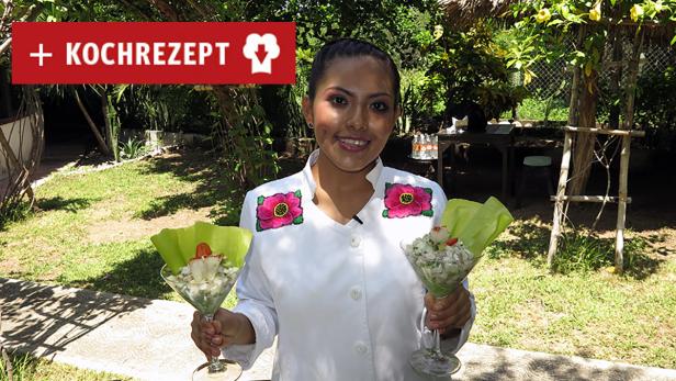 RAJCHL REIST. Kochrezept Nr. 3: Isis und ihre mexikanische Ceviche mit Mezcal-Raupe