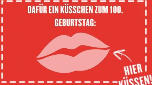 Küssen für Coca-Cola