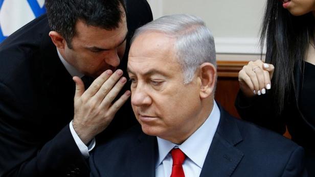 Ministerpräsident Netanyahu bei einer Kabinettsitzung