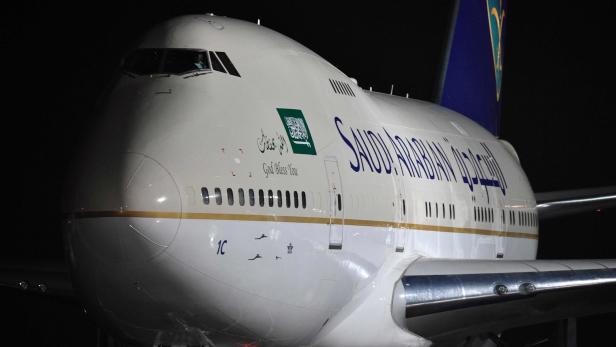 Flugzeug des saudischen Königs Salman ibn Abd al-Aziz.