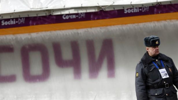 Polizei in Sotschi: 60.000 Sicherheitskräfte sind im Einsatz, um die Spiele zu schützen.