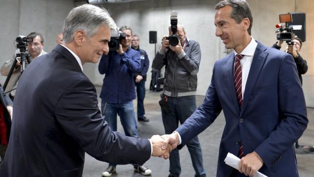 2015: SP-Kanzler Werner Faymann und ÖBB-Chef Christian Kern.