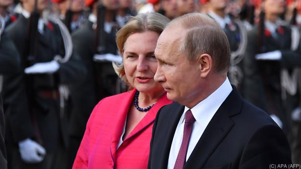 Österreichs Umgang mit Putin wird von der Ukraine nicht goutiert