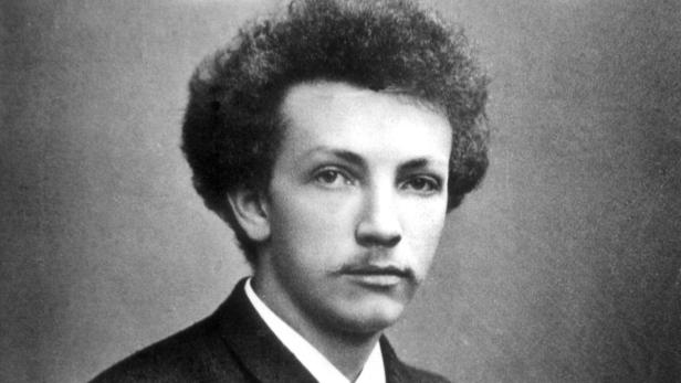 Ein Schwarz-Weiß-Porträt des jungen Hugo von Hofmannsthal.