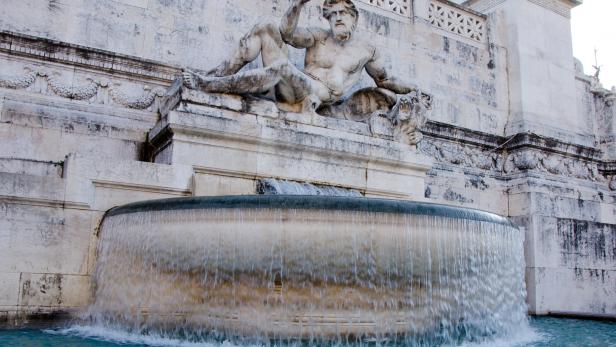 Der Brunnen am Altare della Patria in Rom.
