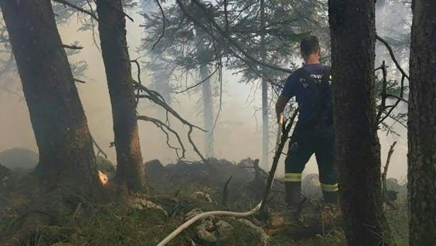 Waldbrand in Hallstatt vermutlich durch weggeworfene Zigarette ausgelöst