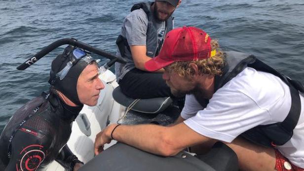 Der Franzose Benoit Lecomte schwimmt weiter durchs Meer