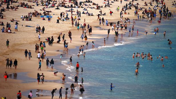 Bondi Beach gehört zur australischen Metropole Sydney und ist einer der berühmtesten Strände Australiens.