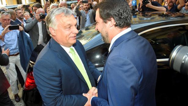 Orban in Italien: "Salvini ist mein Held"
