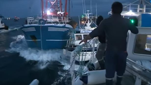 Zwischen britischen und französischen Fischern flogen die Fetzen