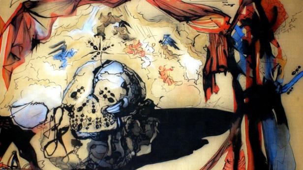 A curtain painted by Spanish artist Salvador Dali for the 1949 debut of Jose Zorrilla&#039;s play &#039;Don Juan Tenorio&#039;, shown in Madrid, Spain, on Wednesday, 19 November 2003, will be reused in a new version of the play. The play debuted in Madrid&#039;s María Guerrero Theater. EPA/Gustavo Cuevas