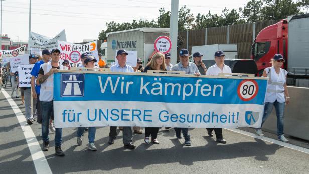 Wiener Neudorf ruft erneut zu Demonstration für Tempo 80 auf A2 auf
