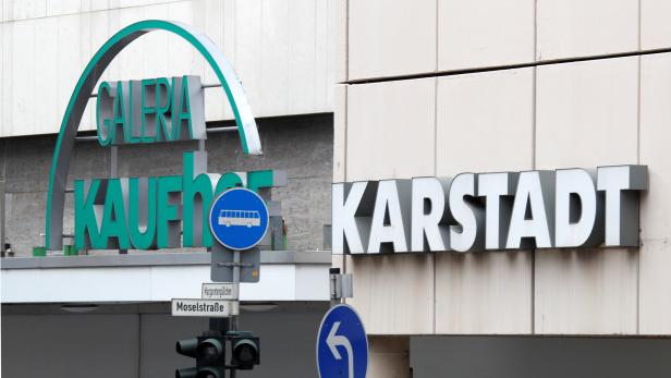 FILE PHOTO: A Kaufhof and Karstadt store are pictured next to each other in Trier