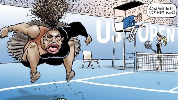"Rassistisch", "frauenfeindlich": Williams-Karikatur löst Kontroverse aus