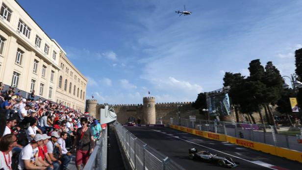 Baku wurde auf Anhieb zum schnellsten Automobil-Straßenrennen dieses Planeten.