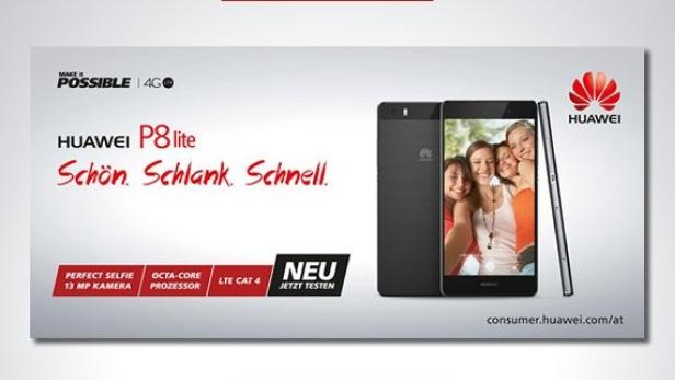 Huawei promotet P8 lite multimedial