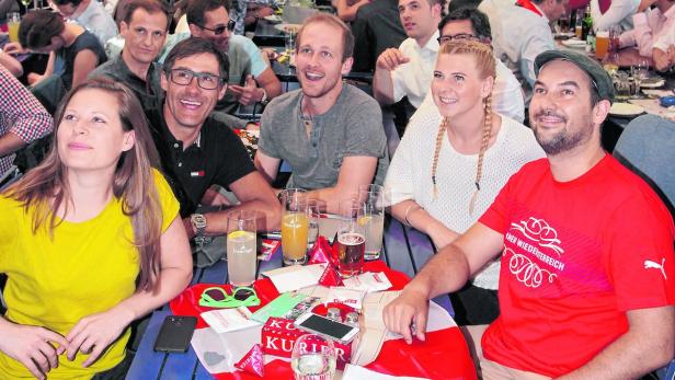 Public Viewing beim Match Österreich gegen Ungarn