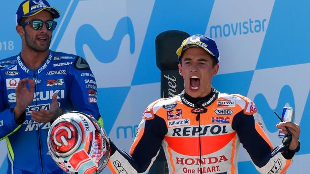 MotoGP: Heimsieg für Marquez im dramatischen Aragon-Rennen