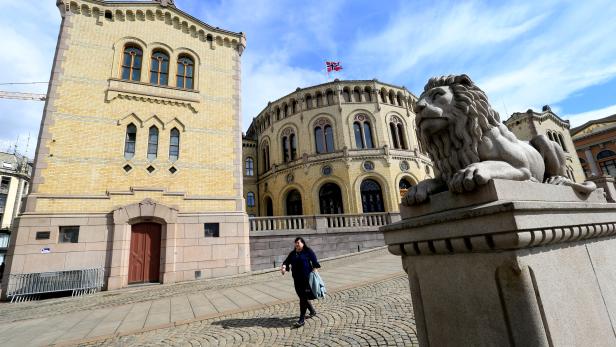 Norwegian Parliament house in Oslo