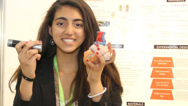 Rhea Malhotra (USA) arbeitete an neuen Methoden zur 3D-Abbildung von Herzen