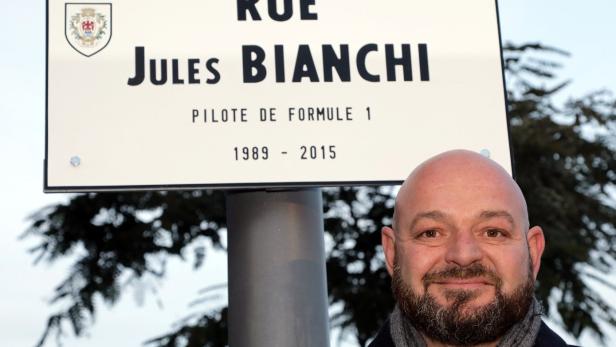 Am 5. Oktober 2014 verunfallte Jules Bianchi in Suzuka. An ihn erinnern Vater Philippe Bianchi und eine Straße.