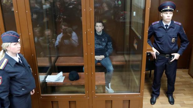 Russian soccer player Mamayev attends a court hearing in Moscow Pawel Mamajew vor Gericht