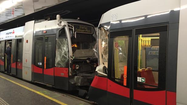 Sieben Verletzte bei Straßenbahnunfall in Wien