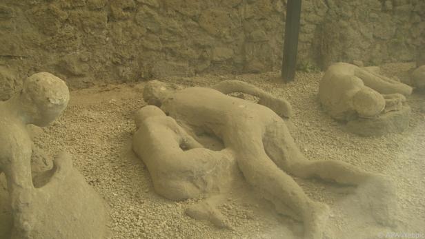 Versteinerte Menschen in Pompei