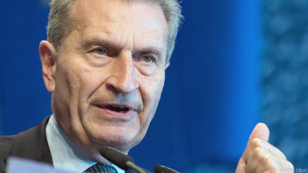 Oettinger bestätigt die Zurückweisung des Budgetentwurfs