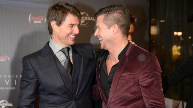 Tom Cruise mit Baumgartner.