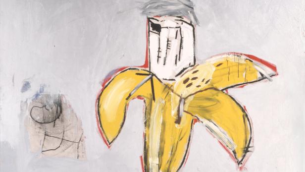 Der Junge Wilde, dessen Werke heute Millionen kosten: Jean-Michel Basquiat – Brown Spots (Portrait of Andy Warhol as a Banana), 1984