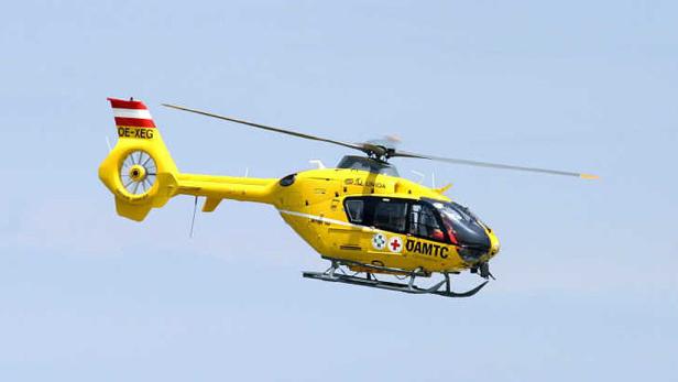 Hubschraubereinsatz auf Wiener Südosttangente nach Herzinfarkt