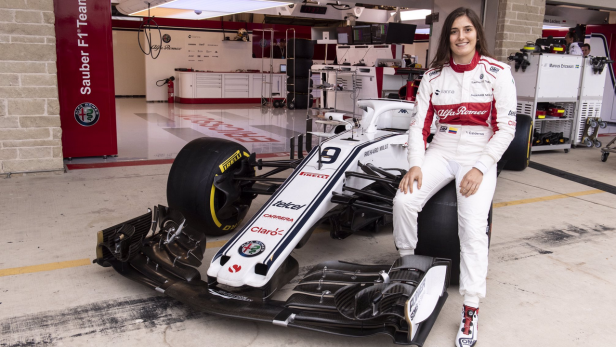 Erste Formel-1-Ausfahrt für Sauber-Testfahrerin Calderon