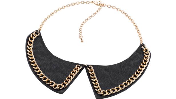 KRAGENKETTE: Hübsch auf kragenlosen Pullis oder unter dem Hemdkragen. Halsschmuck von Bijou Brigitte statt 9,95 € jetzt um 5,95 €.