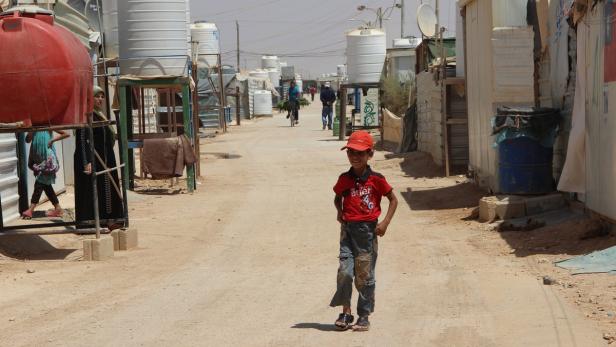 Camp Zaatari in Jordanien: Im zweitgrößten Flüchtlingslager der Welt (größtes in Kenia) leben derzeit knapp 90.000 Menschen