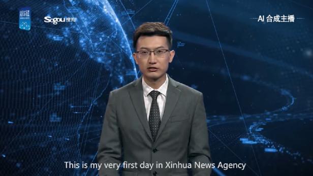 1. Roboter-Nachrichtensprecher in China