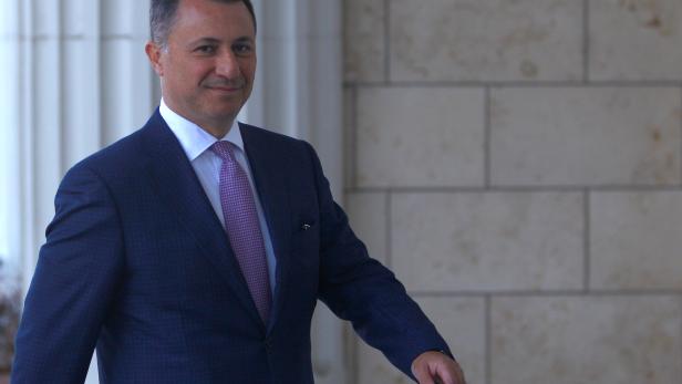 FILE PHOTO: Former Macedonian prime minister Nikola Gruevski enters a court in Skopje