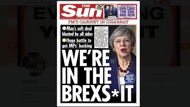 "Wir stecken in der Brexit-Sch***": Britische Presse über Deal