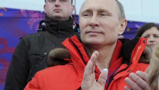 Russian President Putin visits the Laura Cross-country Ski and Biathlon Center at the 2014 Sochi Winter Paralympic Games