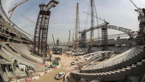 Auf den Baustellen in Katar herrschte wegen des Embargos eine Zeitlang Materialknappheit.
