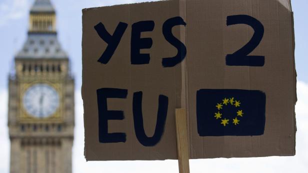 Die britischen EU-Befürworter fordern einen zweiten Volksentscheid zum Brexit