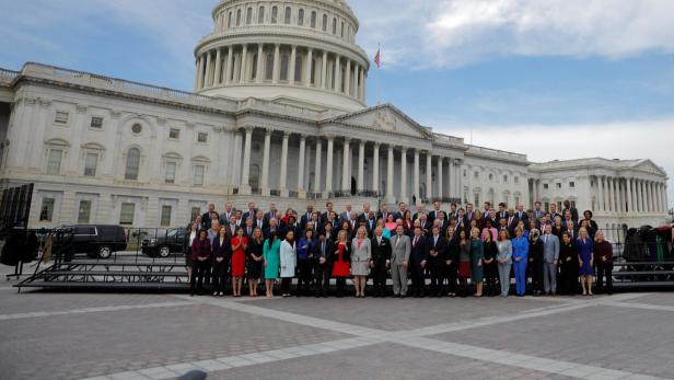 Die neu gewählten Mitglieder des US-Kongresses, der Legislative der Vereinigten Staaten von Amerika.