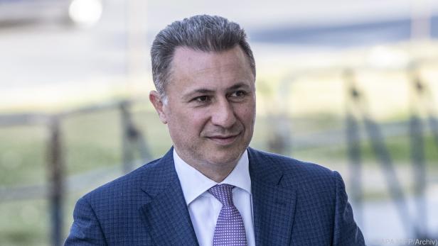 Gruevski flüchtete aus Mazedonien