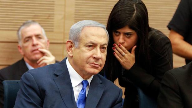 Netanyahu in der Knesset, dem israelischen Parlament.