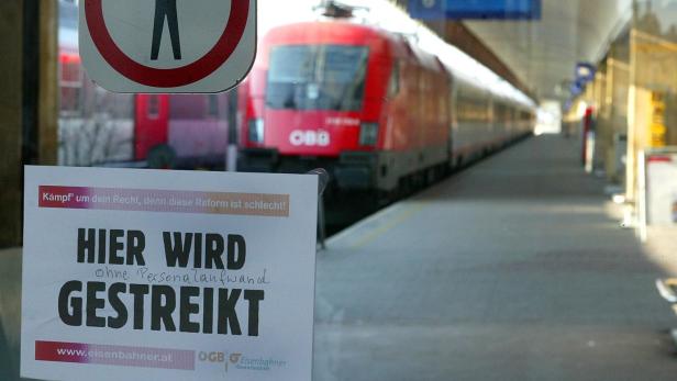 Bahn-Streiks finden am Montag zwischen 12 und 14 Uhr statt