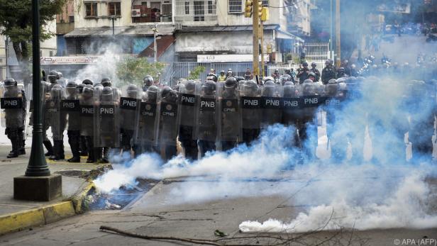 Anhaltende Proteste in Caracas