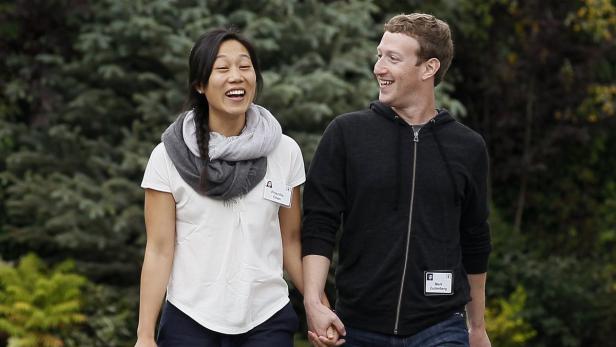 Facebook CEO Mark Zuckerberg und seine Ehefrau Priscilla Chan.