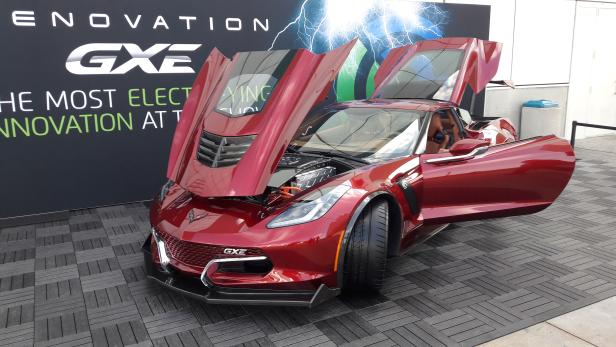 Genovation GXE: Elektro-Supersportwagen mit der Ästhetik eines Muscle-Cars