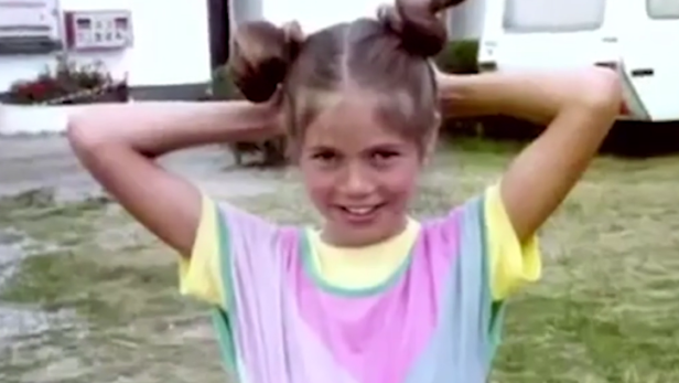 Heidi Klum als junges Mädchen.
